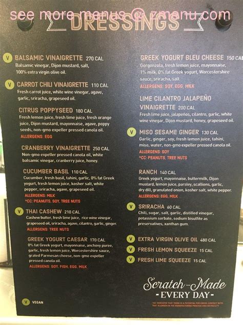 Menu At Corelife Eatery Restaurant Murfreesboro