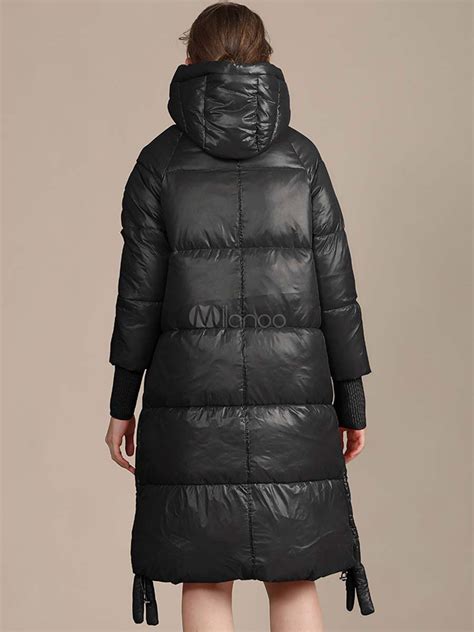 Mujeres Puffer Abrigos Calidez Con Capucha Con Cremallera Mangas Largas