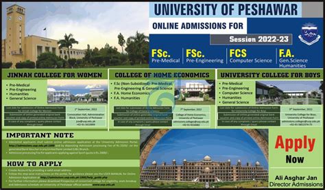 University Of Peshawar Intermediate Admission 2022 Result Pk