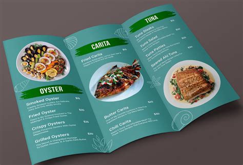 Tri fold Menu Design on Behance