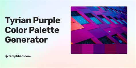 Generate Tyrian Purple Color palette in seconds.