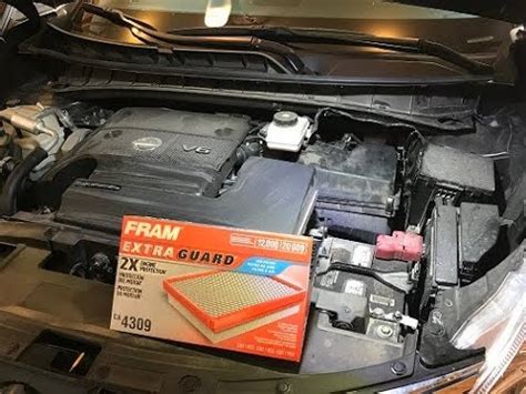 Nissan Murano Air Filter Replacement Youtube