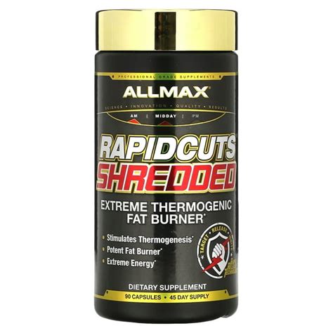 Allmax Rapidcuts Shredded Extreme Thermogenic Fat Burner 90 Capsules