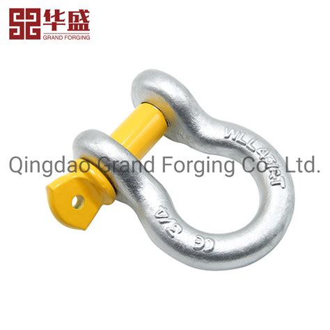 Galvanized Us Type G Anchor Shackle Steel Forged Lifting D Ring Bow