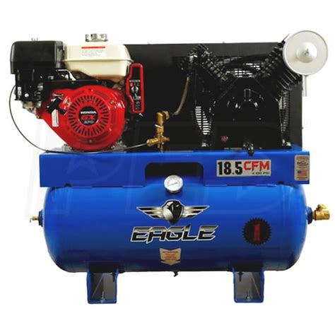 Eagle 9G30TRKE 9 HP 30 Gallon Two Stage Truck Mount Air Compressor W