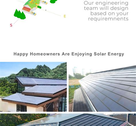 Sangobuild Solar Roof Tile Photovoltaic Building Material Solar Roof Shingle Solar Energy Home