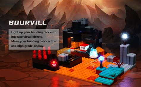 Amazon Bourvill LED Lights Kit For Lego Minecraft The Nether