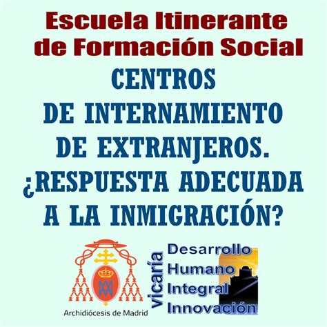 Esc Form Social Los Cie Respuesta Adecuada A La Inmigraci N