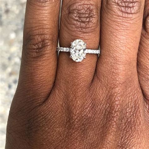 Engagement Rings On Black Womans Hand