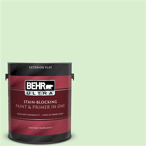 Behr Ultra Gal A Seafoam Spray Flat Exterior Paint And Primer