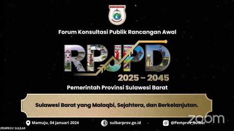 Forum Konsultasi Publik Ranwal Rpjpd Sulbar Periode Youtube