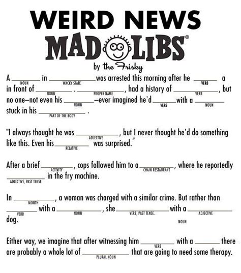 Star Wars Mad Libs Printable