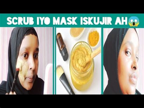 Scrub Iyo Mask Iskujir Ah Oo Wajiga Cadeenayo Quruxna Ka Dhigaayo