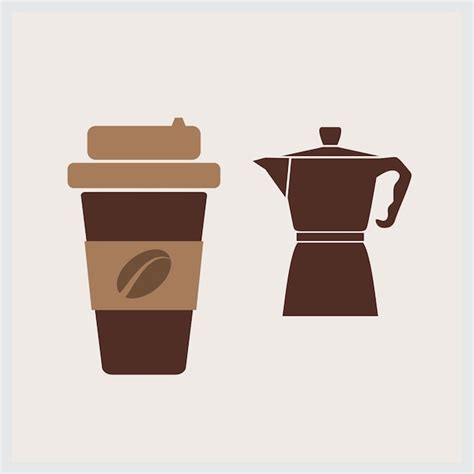 Koffie Pictogrammen Instellen Illustratie Premium Vector