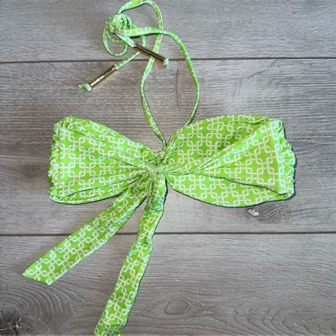 Melissa Odabash Swim Nwot Melissa Odabash Canary Lime Links Bikini Top Poshmark