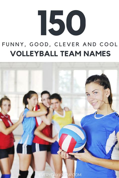 150 Funny Good Clever And Cool Volleyball Team Names Volleyball