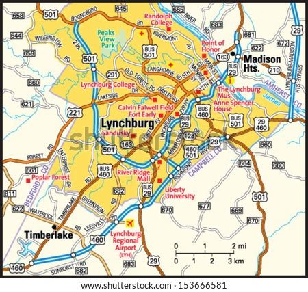 Map Of Lynchburg Va | Gadgets 2018