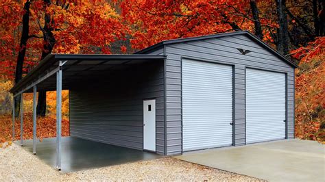 X X Metal Garage Vertical Roof Eagle Carports