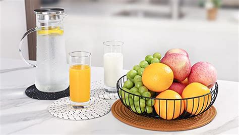 Potholders Set Trivets Set Pure Cotton Thread Weave Hot Pot Holders Set Set Of Stylish