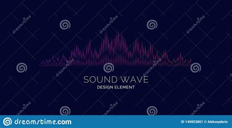 Equalizador De La Onda Ac Stica Ejemplo Del Vector En Fondo Oscuro