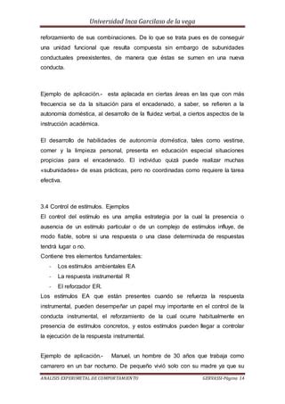 Analisis Experimental Del Comportamiento PDF