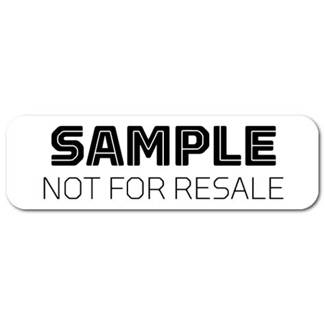 Samples - Not For Sale Stickers