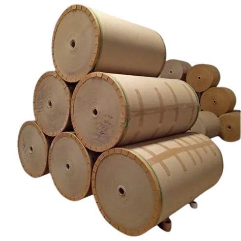 Kraft Paper Roll Gsm Brown Color Eco Friendly Recyclable