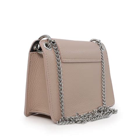 Luca di Gioia Poșetă crossbody femei Luca di Gioia nude din piele cu lanț 144posp3153nu poseta