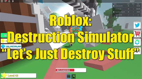 Roblox Destruction Simulator Lets Just Destroy Stuff Youtube