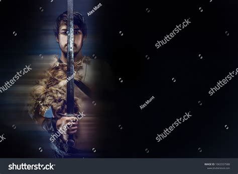 Artistically Crafted Portrait Man Naked Torso Stock Illustration 1065557588 Shutterstock