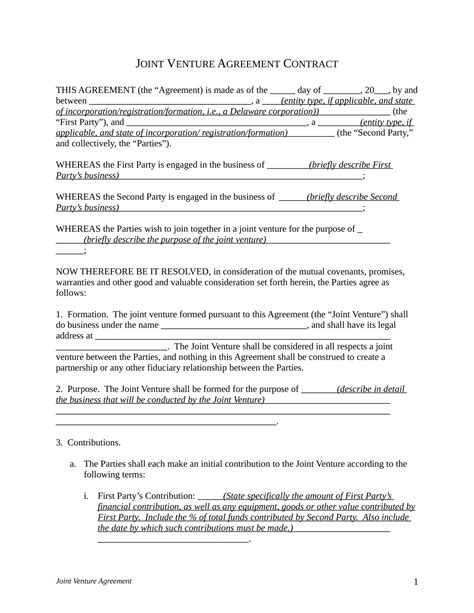 Joint Property Ownership Agreement Template Sfiveband