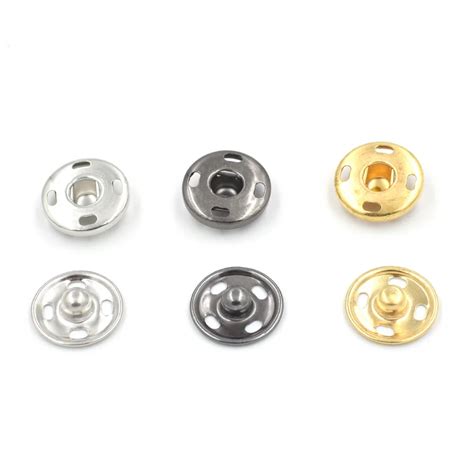 20PCS Lot 15mm Metal Brass Snaps 4 Hole Dark Buckle Down Buttons