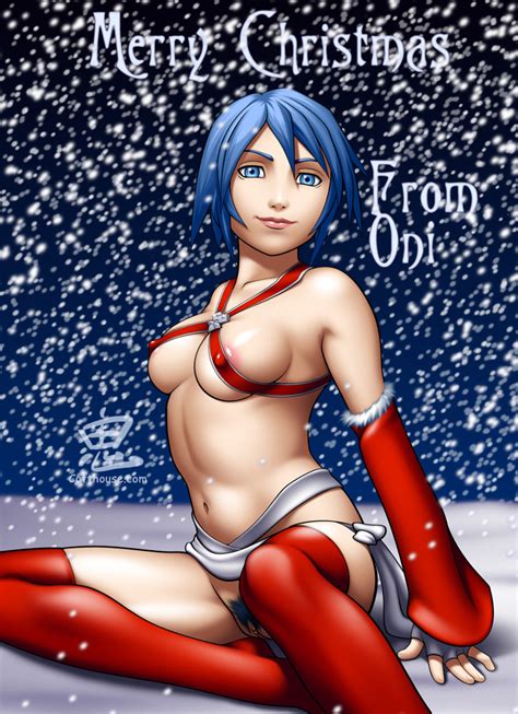 Merry Christmas Aqua By Oni Hentai Foundry