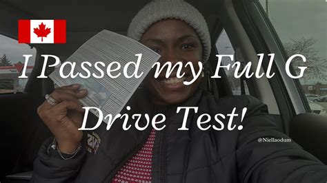 Ontario Full G Drive Test I Passed And I Am Super Excited Ontario