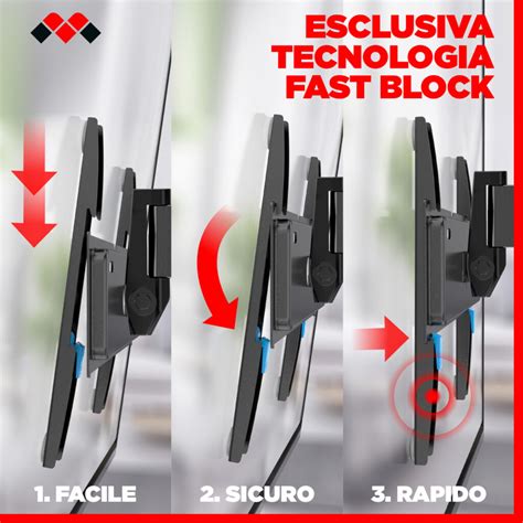 Slimstyle Plus St Meliconi Supporto Tv Parete Inclinabile