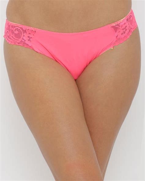 Buy Candour London Women Pink Solid Bikini Brief P404 BI NEON PINK XL