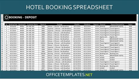 Matchless Info About Hotel Reservation Excel Template Popking