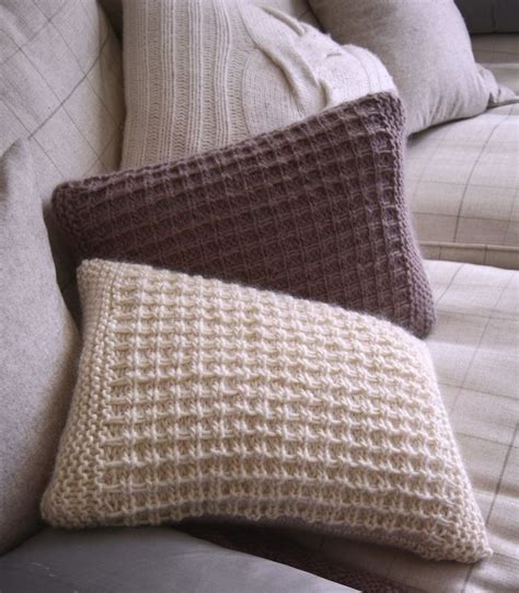 Free Knitting Pattern For A Textured Scatter Cushion Cushion Pattern