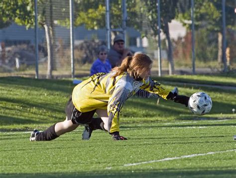 Soccer goalie save editorial stock image. Image of action - 6285244