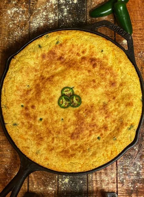 JalapeÑo Cheddar Skillet Cornbread Southern Food