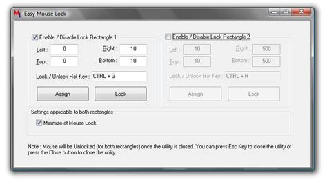 Mouse Lock : Lock Mouse Cursor with Easy Mouse Lock