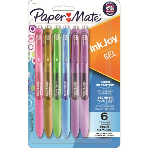 Paper Mate Inkjoy Gel Retractable Pens Assorted Colours Medium Mm