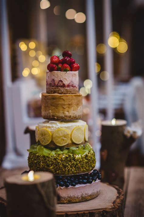 Fresh Fruit Tower Naked Wedding Cake Davinci Bridal Blog