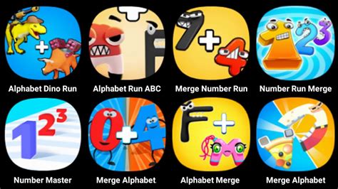 Merge Alphabet Lore Alphabet Dino Run Alphabet Run Abc Letter Go