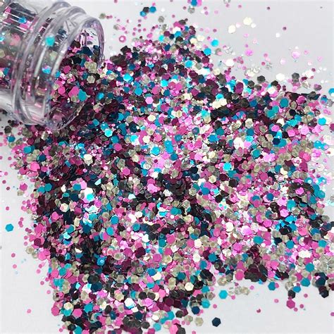 Spellbound Multi Mix Glitter Mint Tint Gel British Nail Brand 102