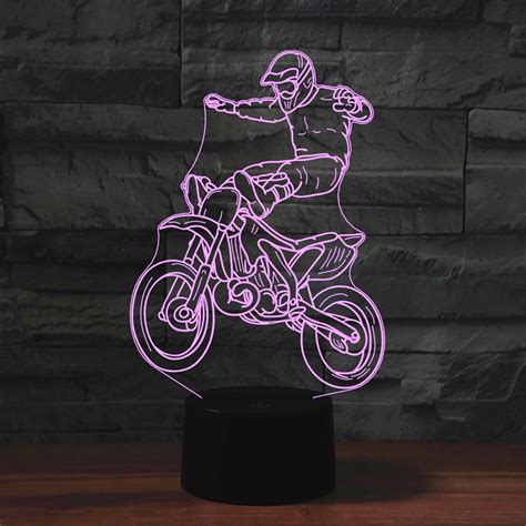 Black Base Creative 3D LED Decorative Night Light Rechargeable With