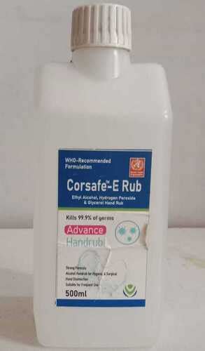 Blue Corsafe Advance Alcohol Based Hand Rub Sanitizer With Refreshing