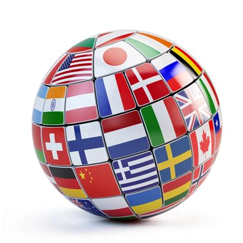 Globe with world flags — Stock Photo © scanrail #7247592