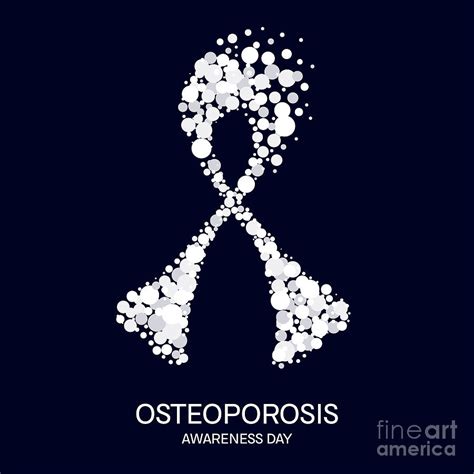 Osteoporosis Awareness Ribbon Photograph By Art4stock Science Photo