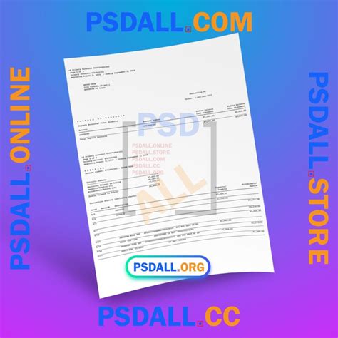 Bbva Bank Statement Psd Template Psdall Org